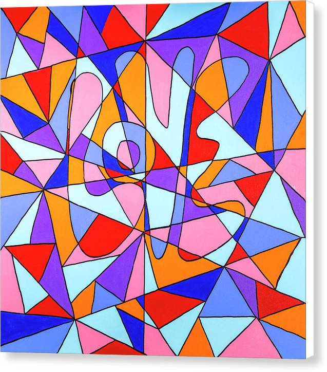 Abstract Love - Canvas Print